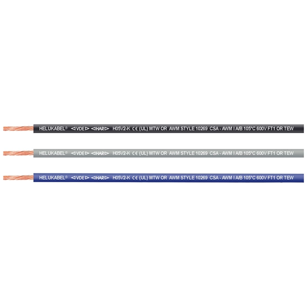 Helukabel 29395 Einzelader H05V-K 1 x 0.75 mm² Dunkelblau, Weiß 100 m Helukabel 29395 Einzelader H05V-K 1 x 0.75 mm² Dunkelblau, Weiß 100 m
