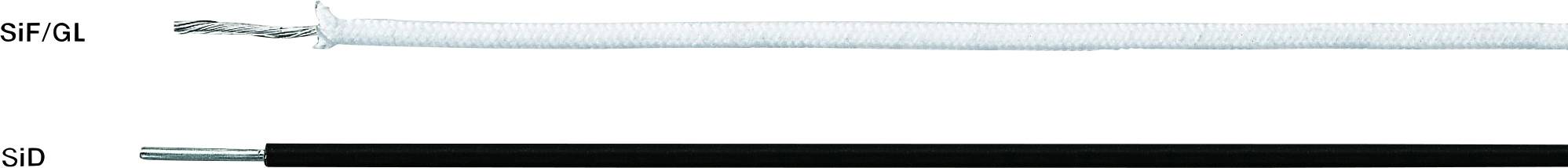 Zwei Kabel nebeneinander: Oben weiß mit blauem Schimmer, unten schwarz. Beschriftung links: 'SF/GL' für das obere, 'SiD' für das untere.