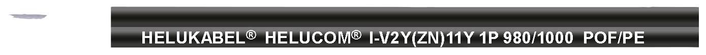Helukabel 80532-500 POF-Kabel Schwarz 500m