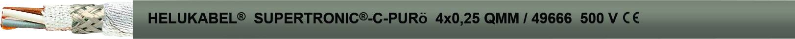 HELU 49667-1000 Schleppkettenleitung S-TRONIC-C-PURö 5 x 0.25mm² Grau 1000m