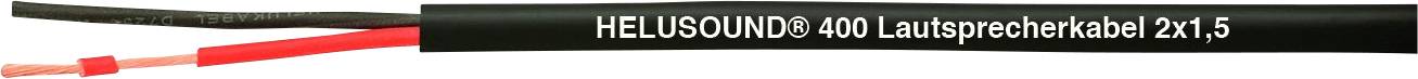 Helukabel 400089 Lautsprecherkabel 2 x 1.5mm² Schwarz 500m