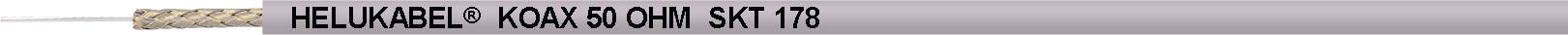 Helukabel 400314 Koaxialkabel Außen-Durchmesser: 2.80mm SKT 178 50Ω Schwarz 100m