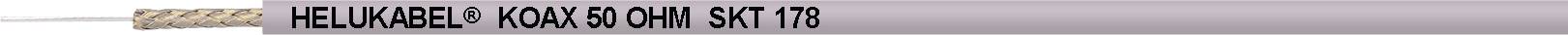 Helukabel 400314 Koaxialkabel Außen-Durchmesser: 2.80mm SKT 178 50Ω Schwarz 500m