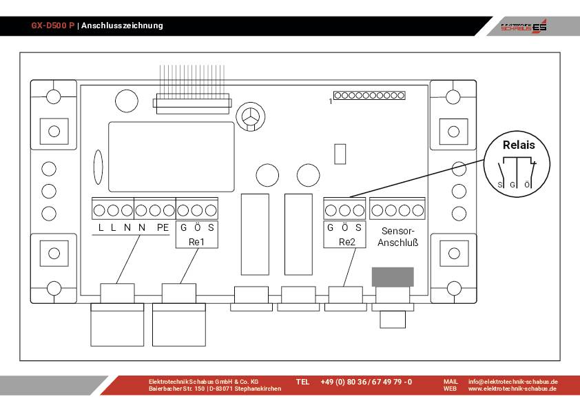 Schabus GX-D500P Kohlendioxid-Melder mit internem Sensor netzbetrieben detektiert Kohlendioxid