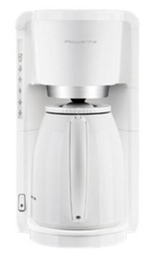 Rowenta CT3801 Kaffeemaschine Weiß, Edelstahl Fassungsvermögen Tassen=12 Isolierkanne, Warmhaltefu  - Onlineshop Voelkner