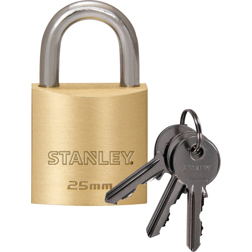 STANLEY 81101 371 401 Vorhängeschloss 25mm Schlüsselschloss