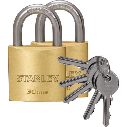 STANLEY 81102 371 402 Vorhängeschloss 30 mm gleichschließend Schlüsselschloss
