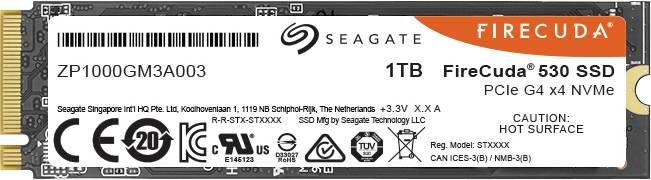 Seagate FireCuda® 530 4 TB Interne SSD PCIe 4.0 x4 Retail ZP4000GM3A013