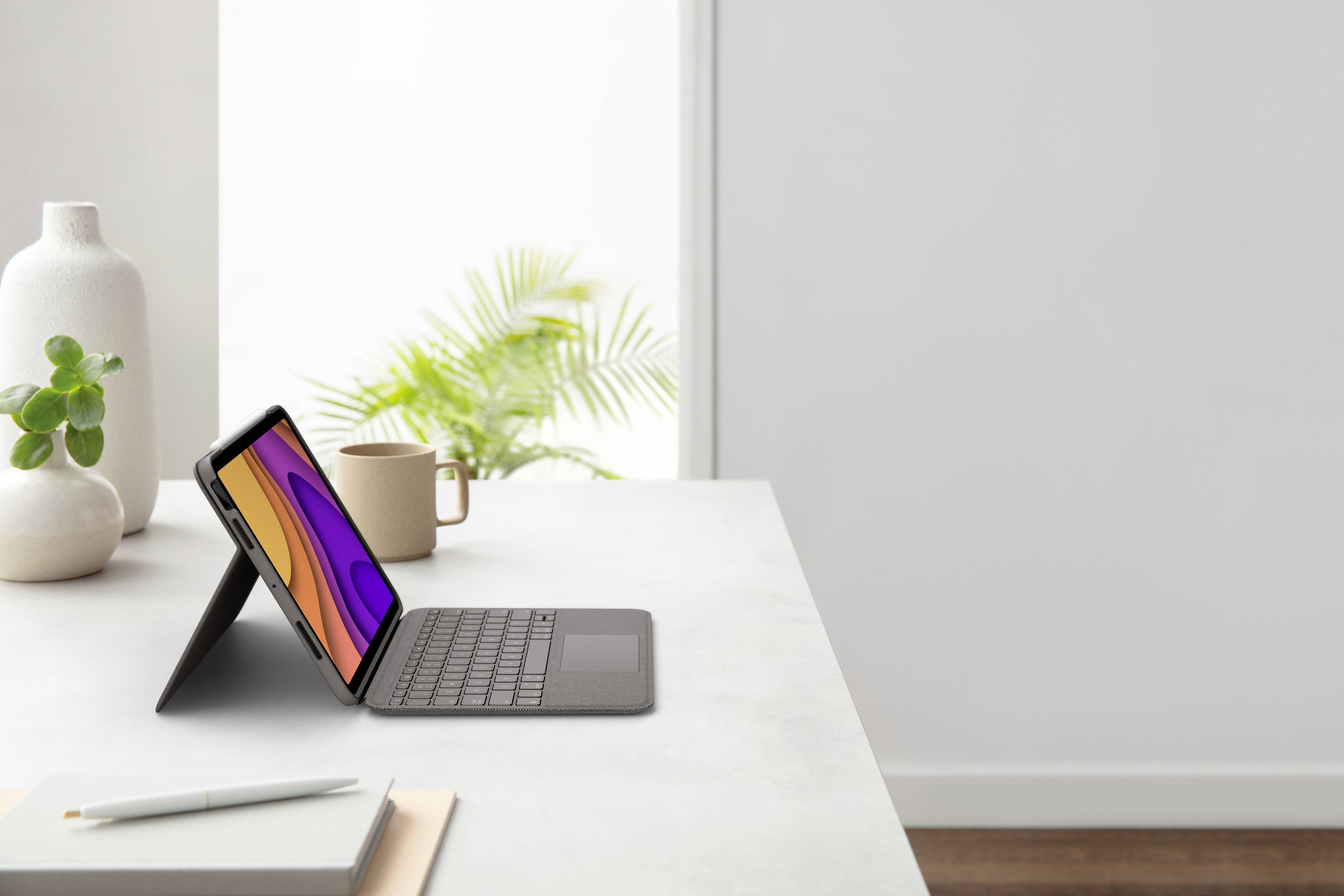 Logitech Folio Touch Tablet-Tastatur mit Hülle Passend für Marke (Tablet): Apple iPad Air (4. Generation), iPad Air (5. Generation) Apple iOS®