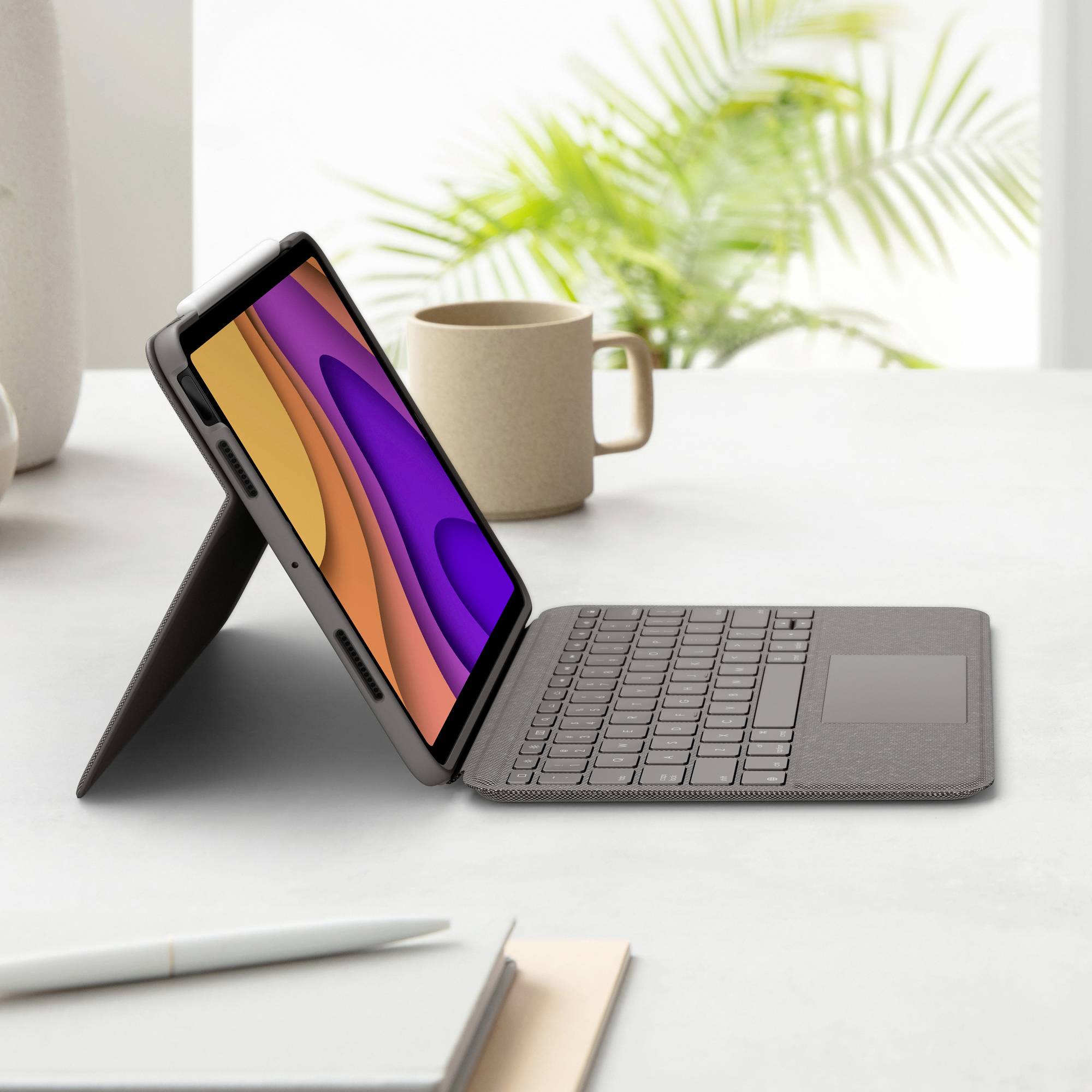 Logitech Folio Touch Tablet-Tastatur mit Hülle Passend für Marke (Tablet): Apple iPad Air (4. Generation), iPad Air (5. Generation) Apple iOS®