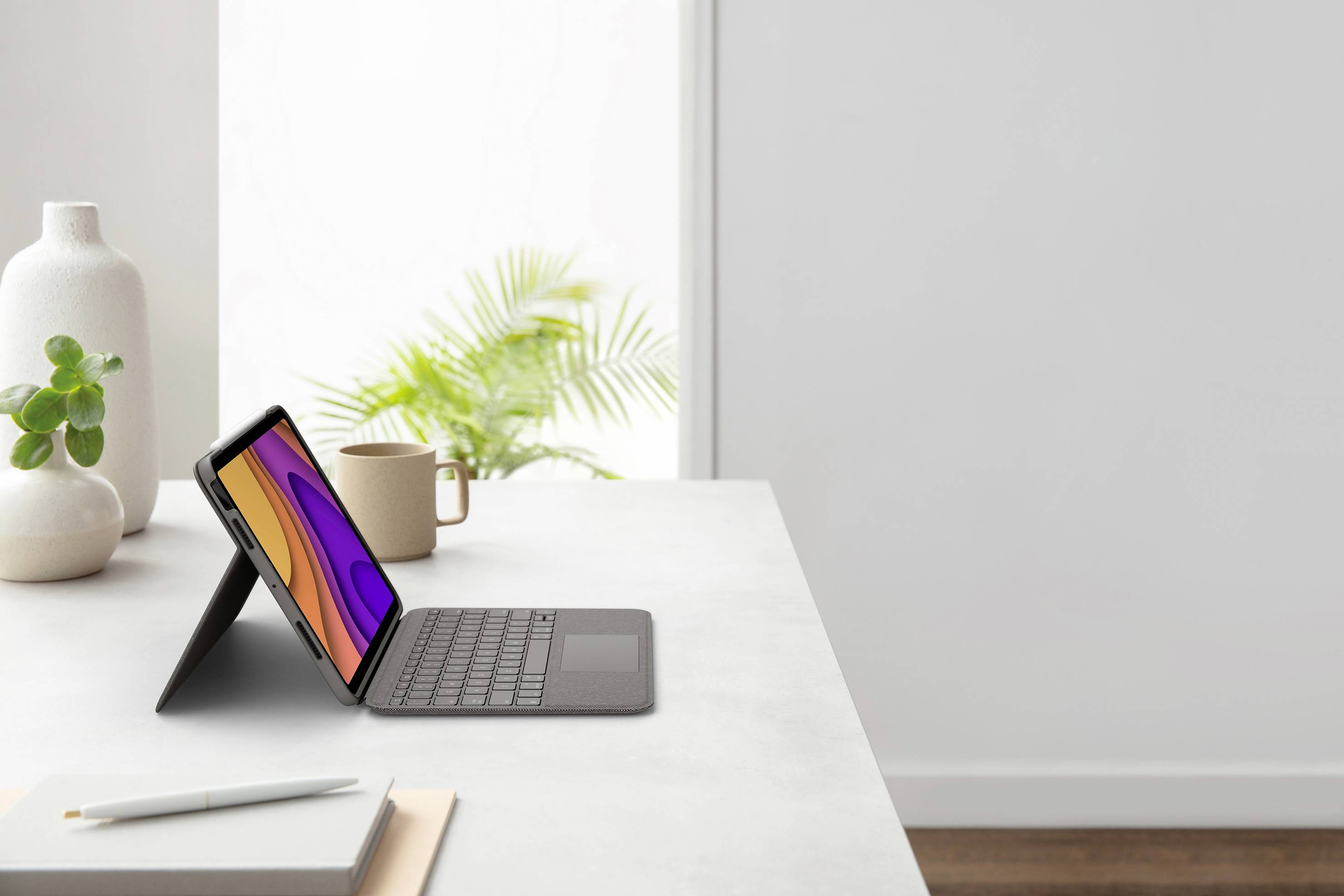 Logitech Folio Touch Tablet-Tastatur mit Hülle Passend für Marke (Tablet): Apple iPad Air (4. Generation), iPad Air (5. Generation) Apple iOS®