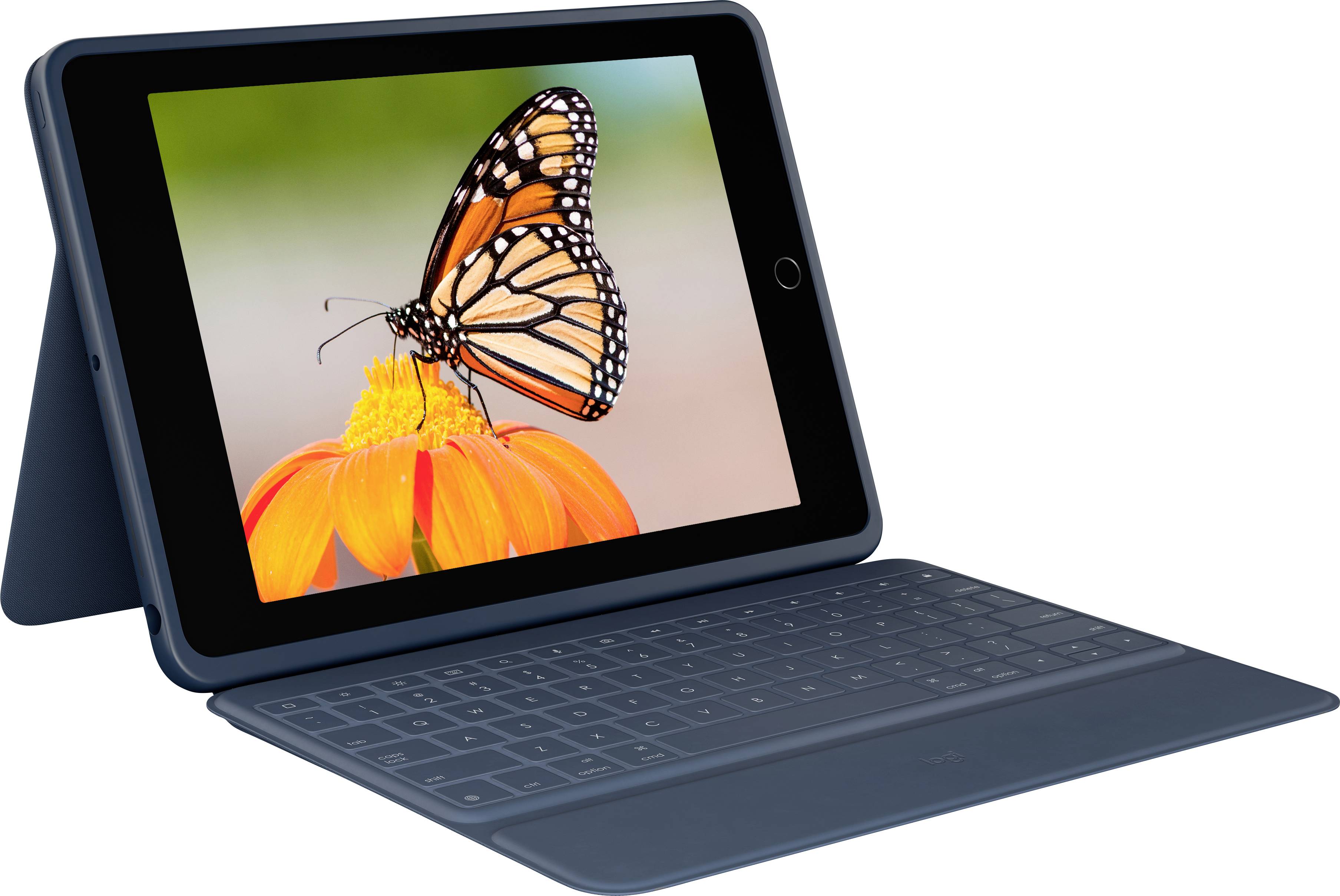 Logitech Rugged Combo 3 Tablet-Tastatur mit Hülle Passend für Marke (Tablet): Apple iPad (7. Generation), iPad (8. Generation), iPad (9. Generation)