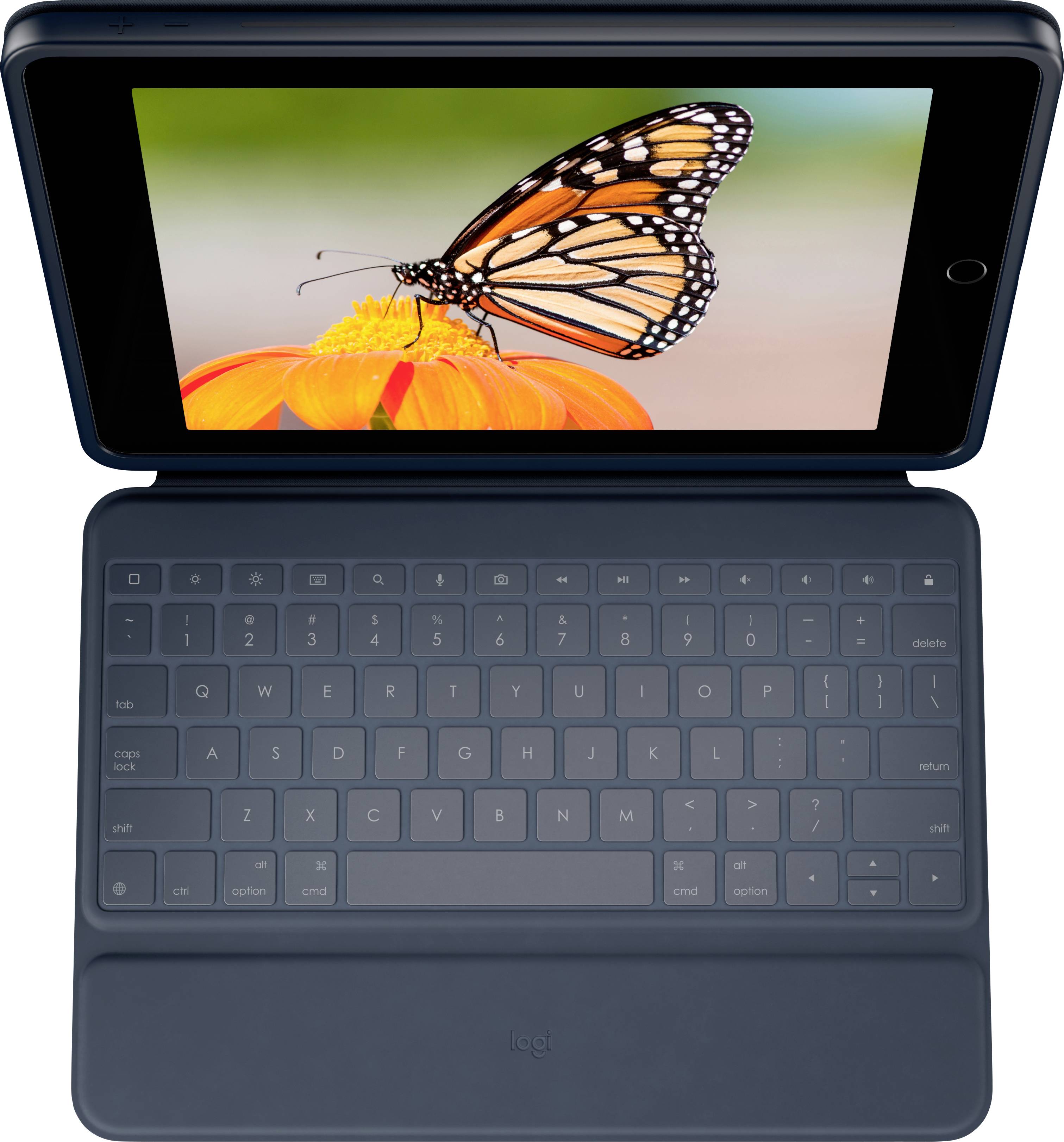 Logitech Rugged Combo 3 Tablet-Tastatur mit Hülle Passend für Marke (Tablet): Apple iPad (7. Generation), iPad (8. Generation), iPad (9. Generation)