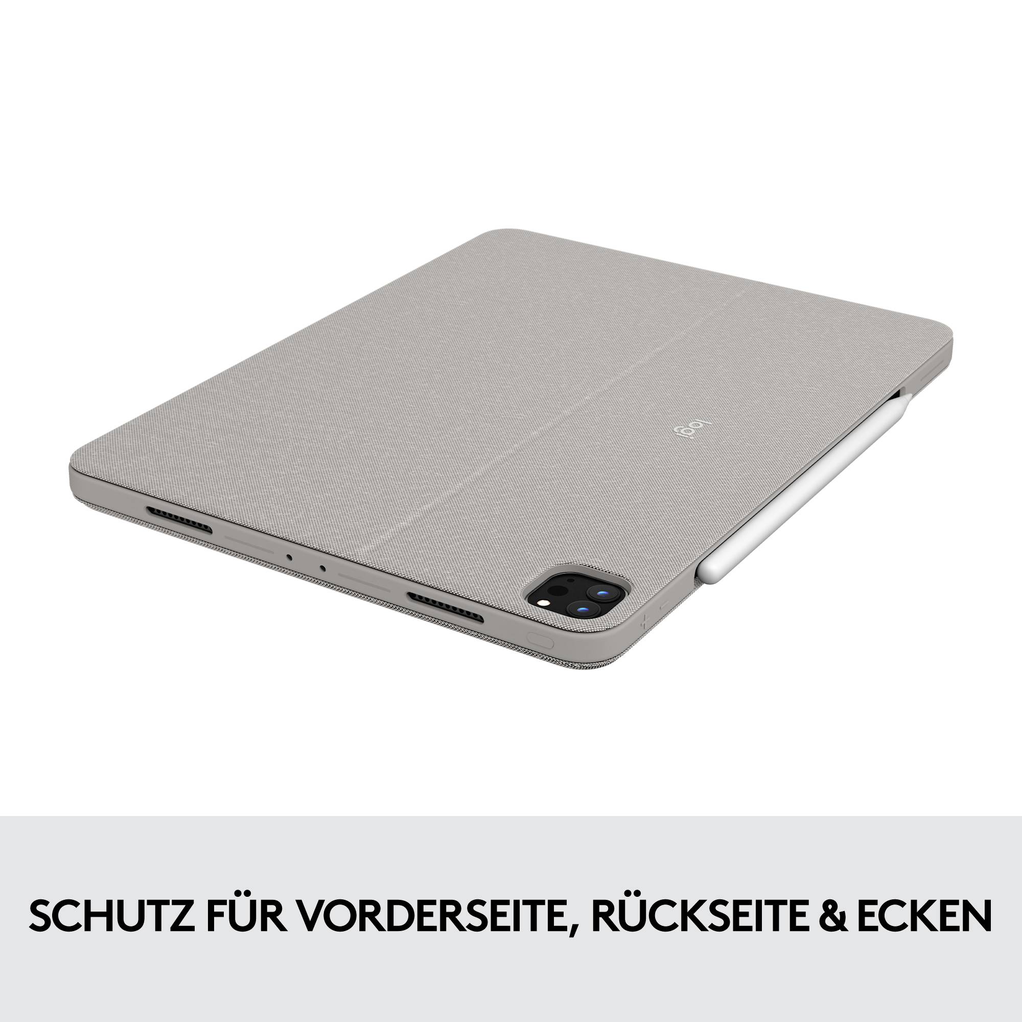 Logitech Combo Touch Tablet-Tastatur mit Hülle Passend für Marke (Tablet): Apple iPad Pro 12.9 (5. Generation), iPad Pro 12.9 (6. Generation) Apple
