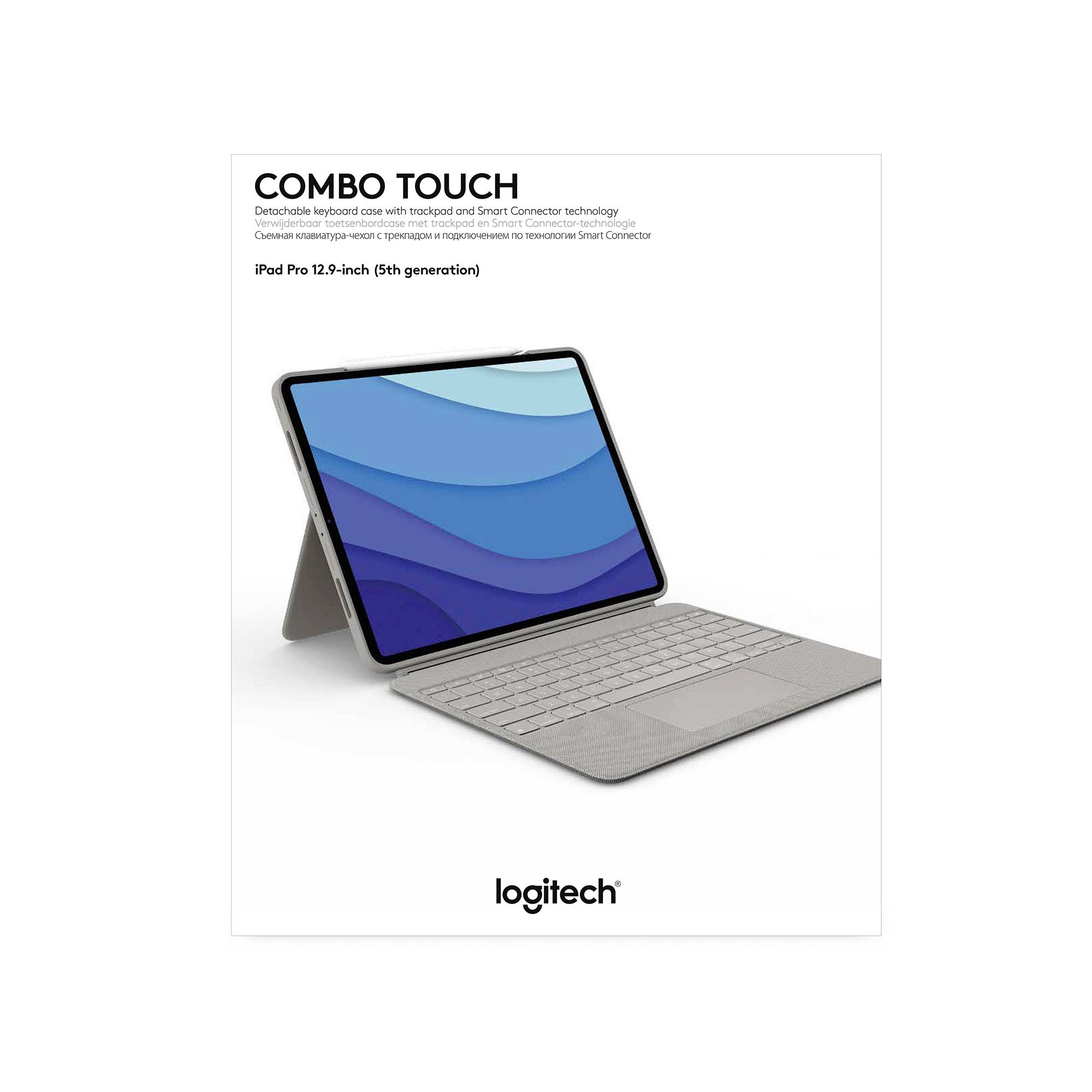 Logitech Combo Touch Tablet-Tastatur mit Hülle Passend für Marke (Tablet): Apple iPad Pro 12.9 (5. Generation), iPad Pro 12.9 (6. Generation) Apple
