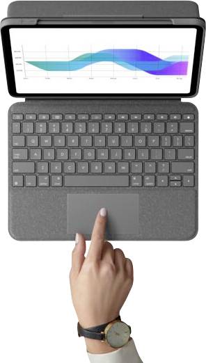 Logitech Folio Touch Tablet-Tastatur mit Hülle Passend für Marke (Tablet): Apple iPad Pro 11 (1. Generation), iPad Pro 11 (2. Generation), iPad Pro