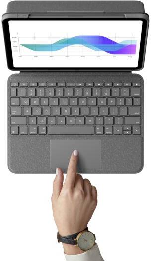 Logitech Folio Touch Tablet-Tastatur mit Hülle Passend für Marke (Tablet): Apple iPad Pro 11 (1. Generation), iPad Pro 11 (2. Generation), iPad Pro