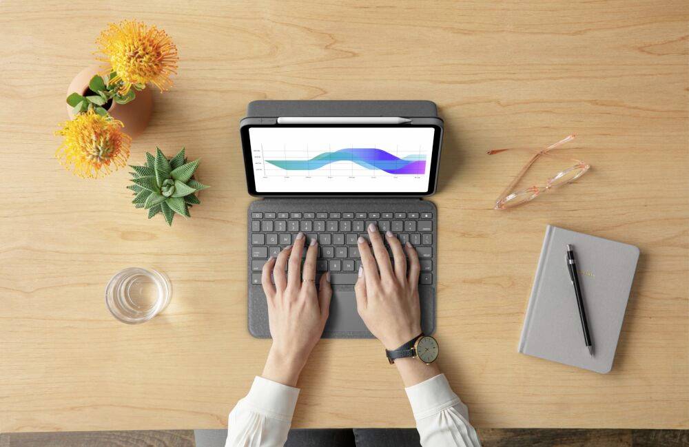 Logitech Folio Touch Tablet-Tastatur mit Hülle Passend für Marke (Tablet): Apple iPad Pro 11 (1. Generation), iPad Pro 11 (2. Generation), iPad Pro