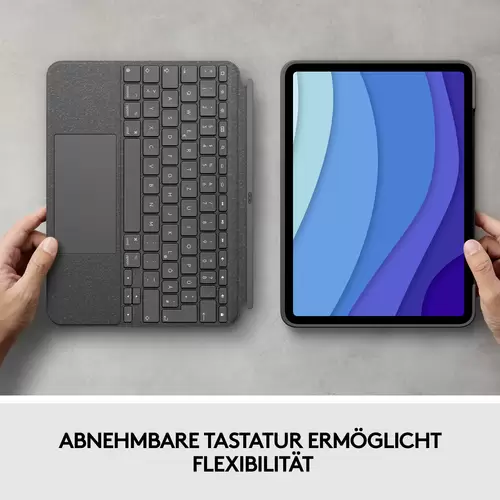 Logitech Combo Touch Tablet-Tastatur mit Hülle Passend für Marke (Tablet): Apple iPad Pro 11 (1. Generation), iPad Pro 11 Logitech Combo Touch Tablet-Tastatur mit Hülle Passend für Marke (Tablet): Apple iPad Pro 11 (1. Generation), iPad Pro 11