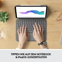Logitech Combo Touch Tablet-Tastatur mit Hülle Passend für Marke (Tablet): Apple iPad Pro 11 (1. Generation), iPad Pro 11 Logitech Combo Touch Tablet-Tastatur mit Hülle Passend für Marke (Tablet): Apple iPad Pro 11 (1. Generation), iPad Pro 11