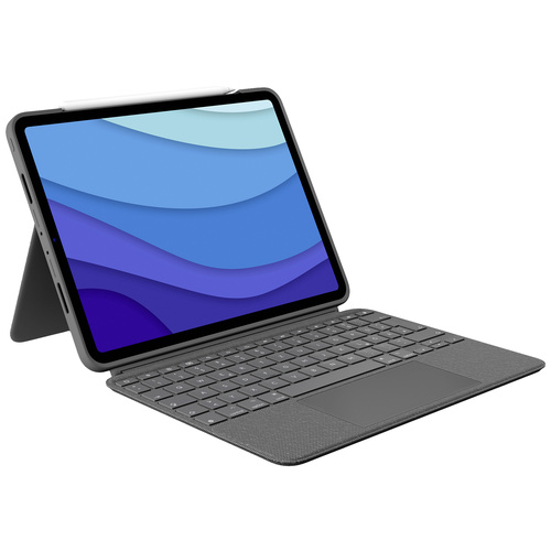 Logitech Combo Touch Tablet-Tastatur mit Hülle Passend für Marke (Tablet): Apple iPad Pro 11