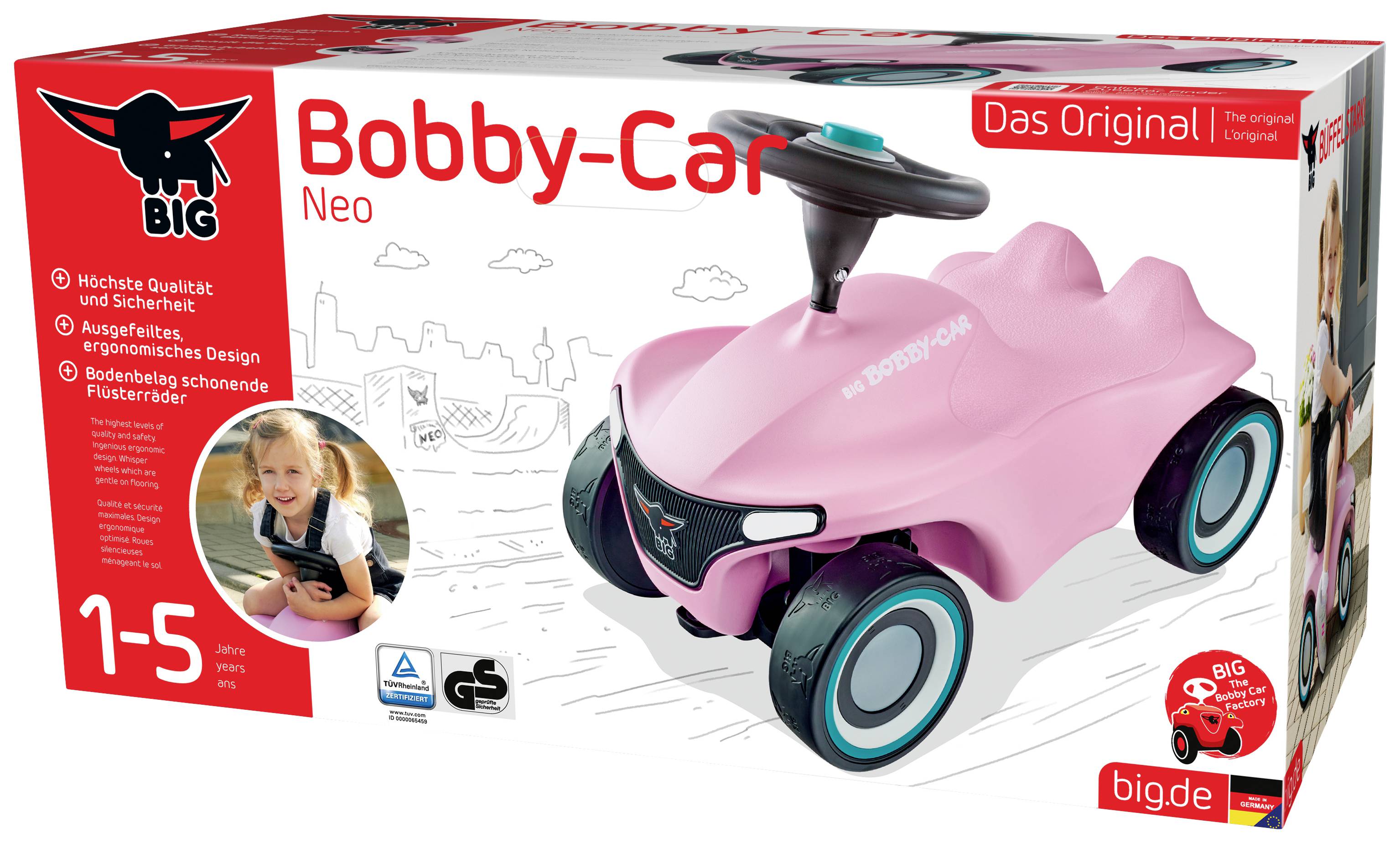 BIG Bobby Car Neo Rosé Rose