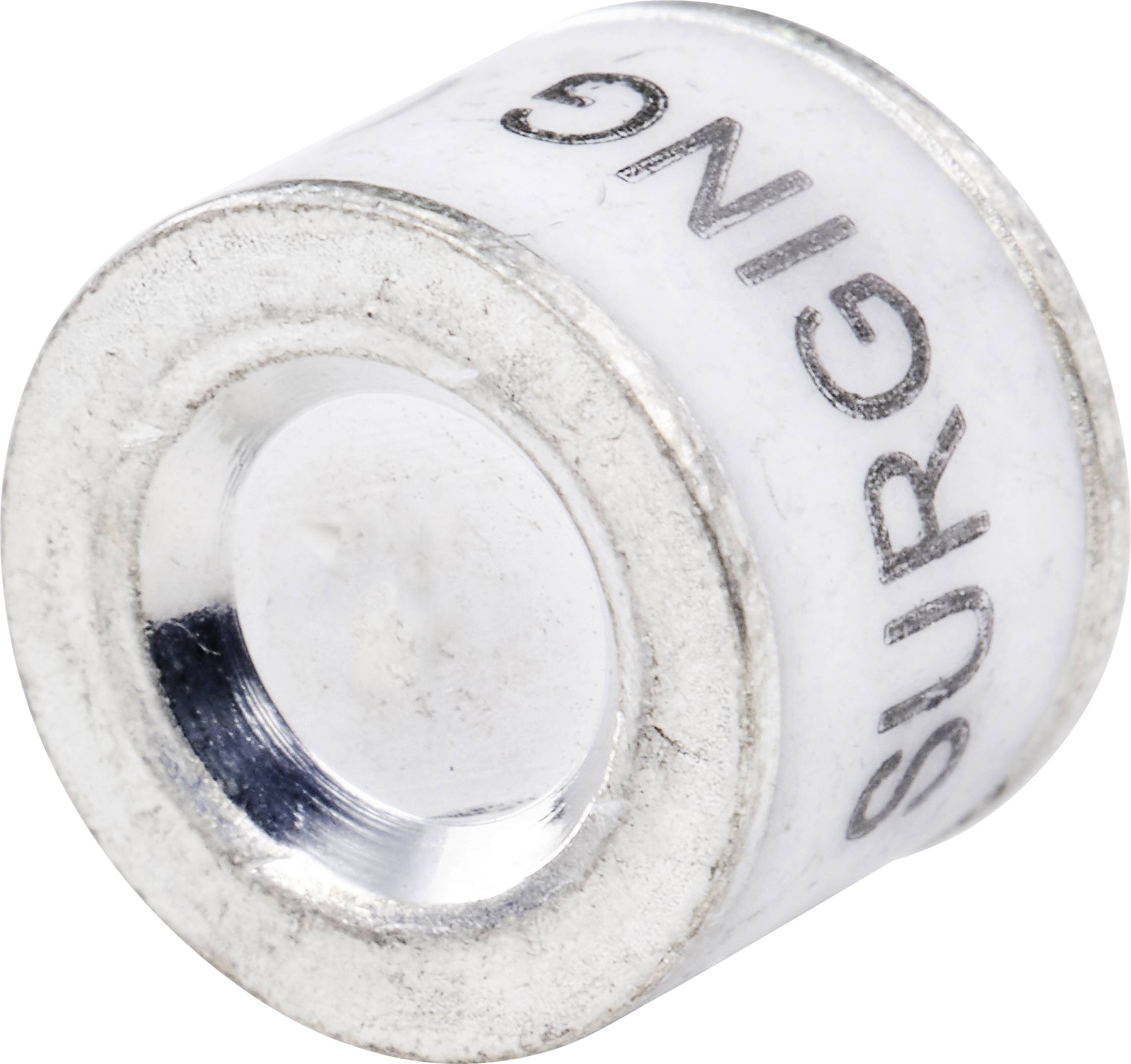 Ein silberfarbener Metallring mit der Aufschrift 'SURGING' auf weißem Hintergrund. Möglicherweise ein mechanisches Bauteil.