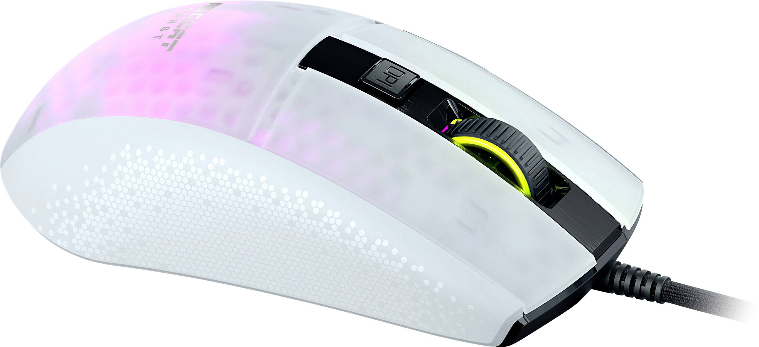 Roccat Burst Pro Gaming-Maus USB Optisch Weiß 16000 dpi Beleuchtet