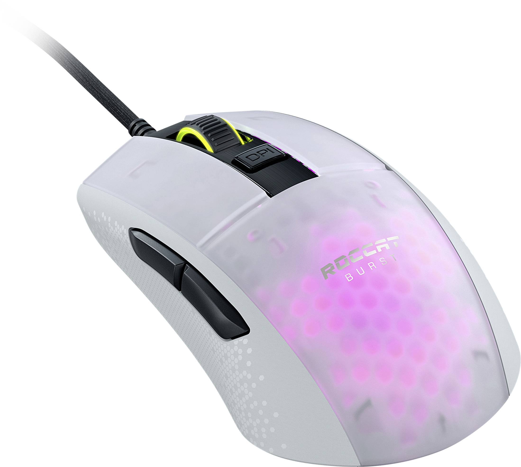 Roccat Burst Pro Gaming-Maus USB Optisch Weiß 16000 dpi Beleuchtet