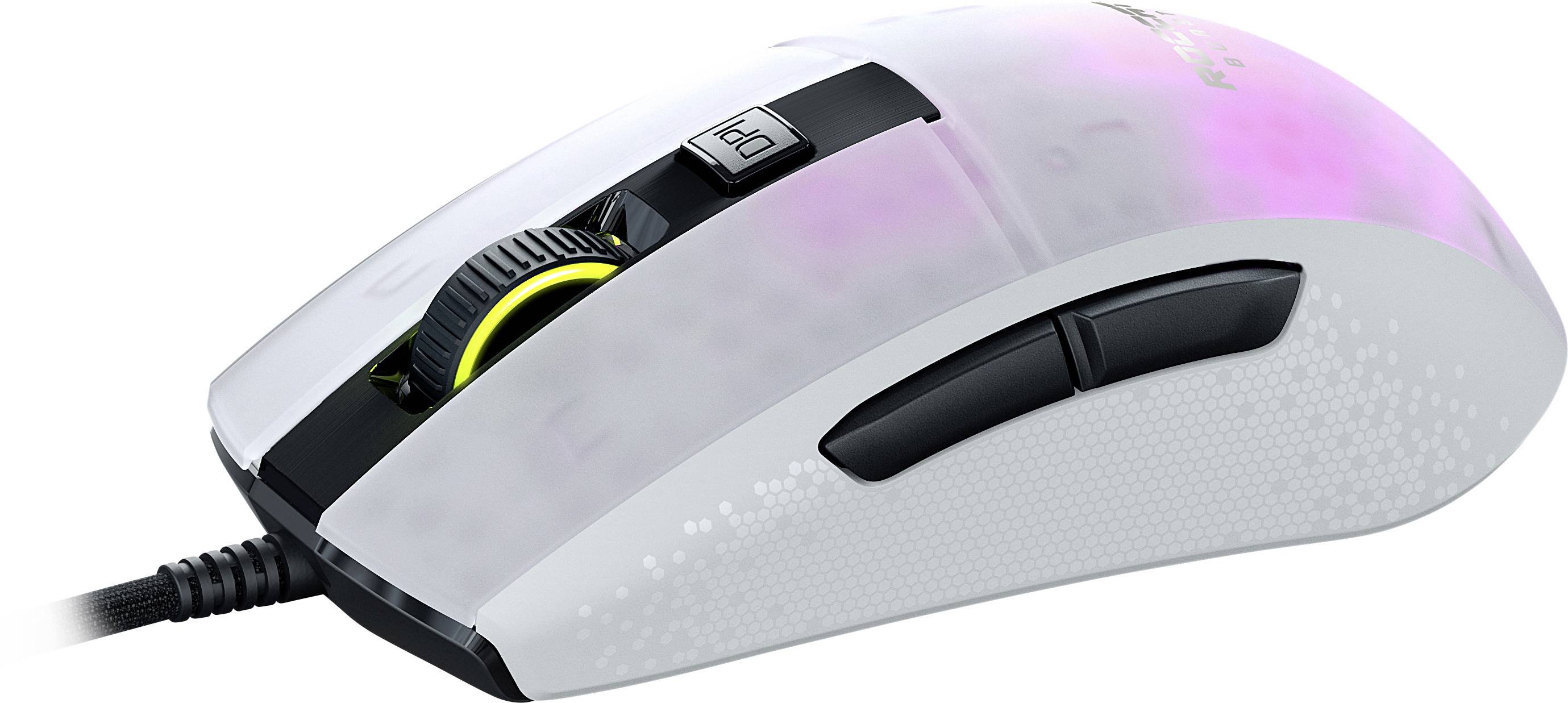 Roccat Burst Pro Gaming-Maus USB Optisch Weiß 16000 dpi Beleuchtet