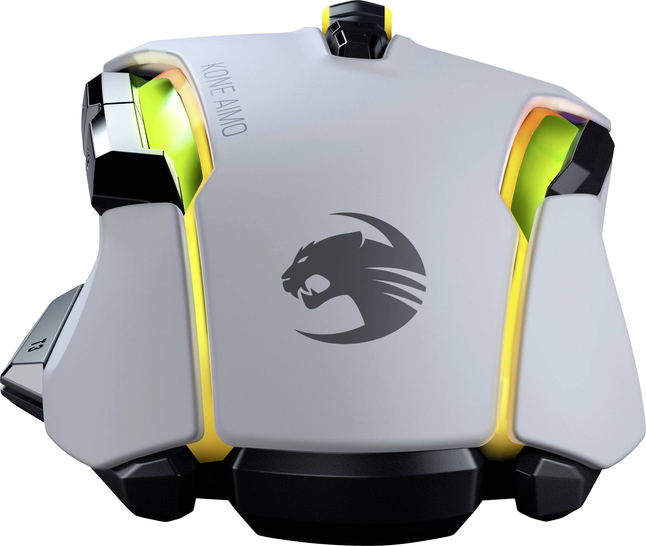 Roccat Kone AIMO Remastered Ergonomische Gaming-Maus USB Optisch Weiß 16000 dpi Ergonomisch, Beleuchtet