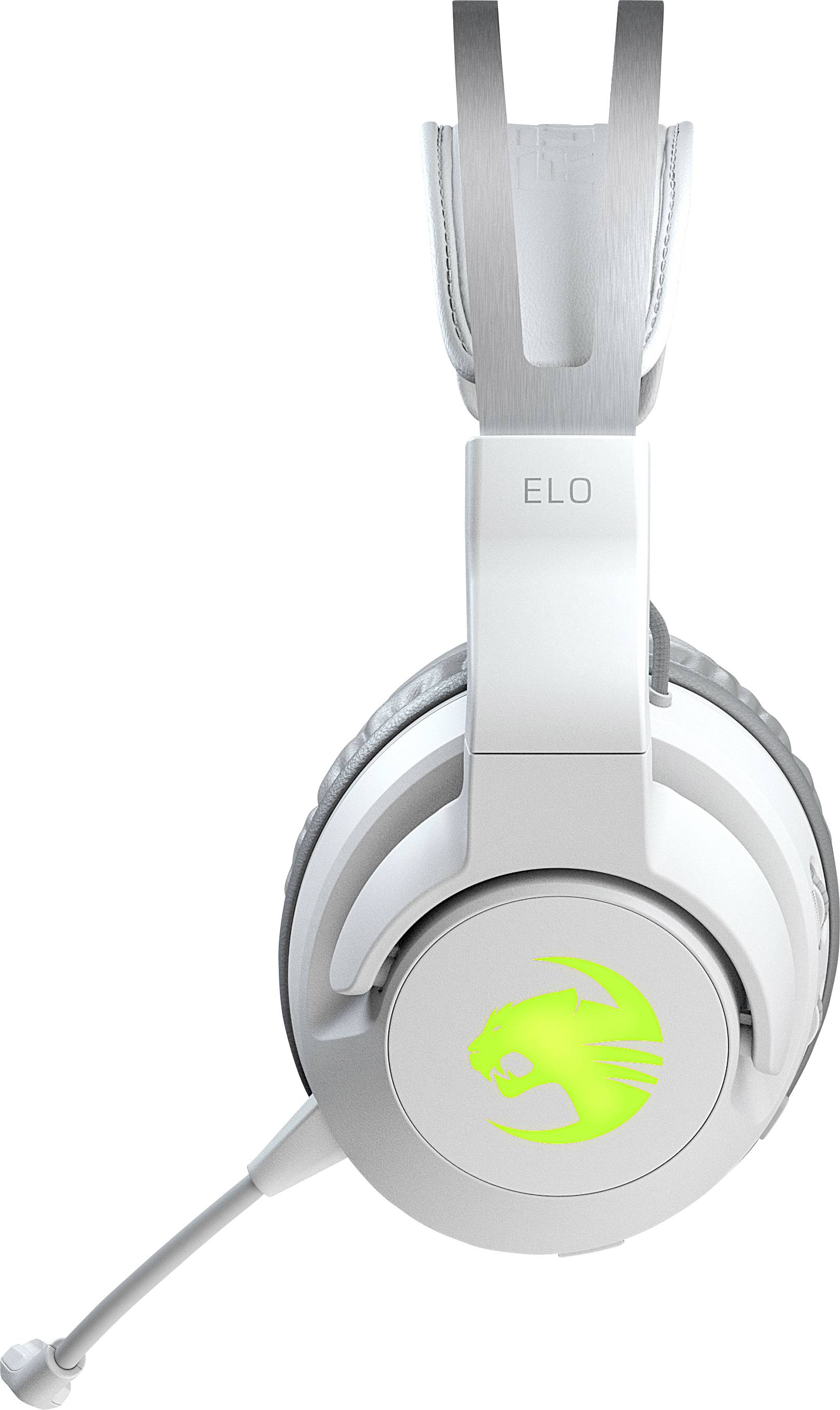 Roccat ELO Gaming Over Ear Headset Bluetooth® 7.1 Surround Weiß Noise Cancelling Lautstärkeregelung, Mikrofon-Stummschaltung