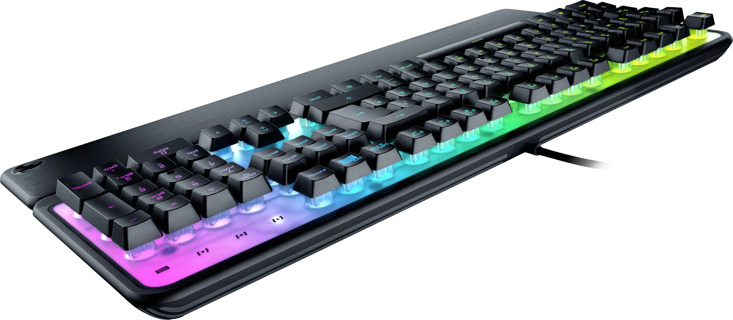 Roccat Magma USB Gaming-Tastatur Deutsch, QWERTZ Schwarz Beleuchtet