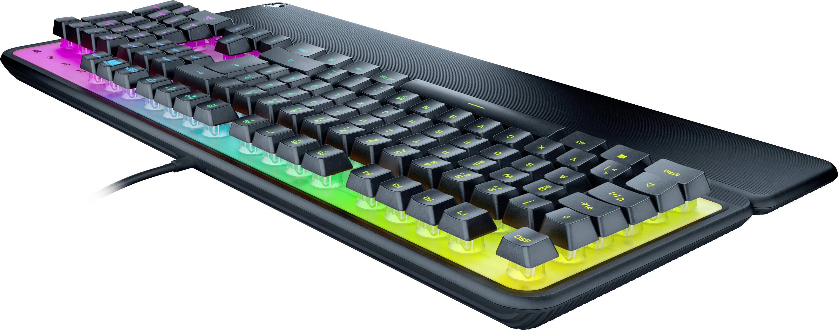 Roccat Magma USB Gaming-Tastatur Deutsch, QWERTZ Schwarz Beleuchtet