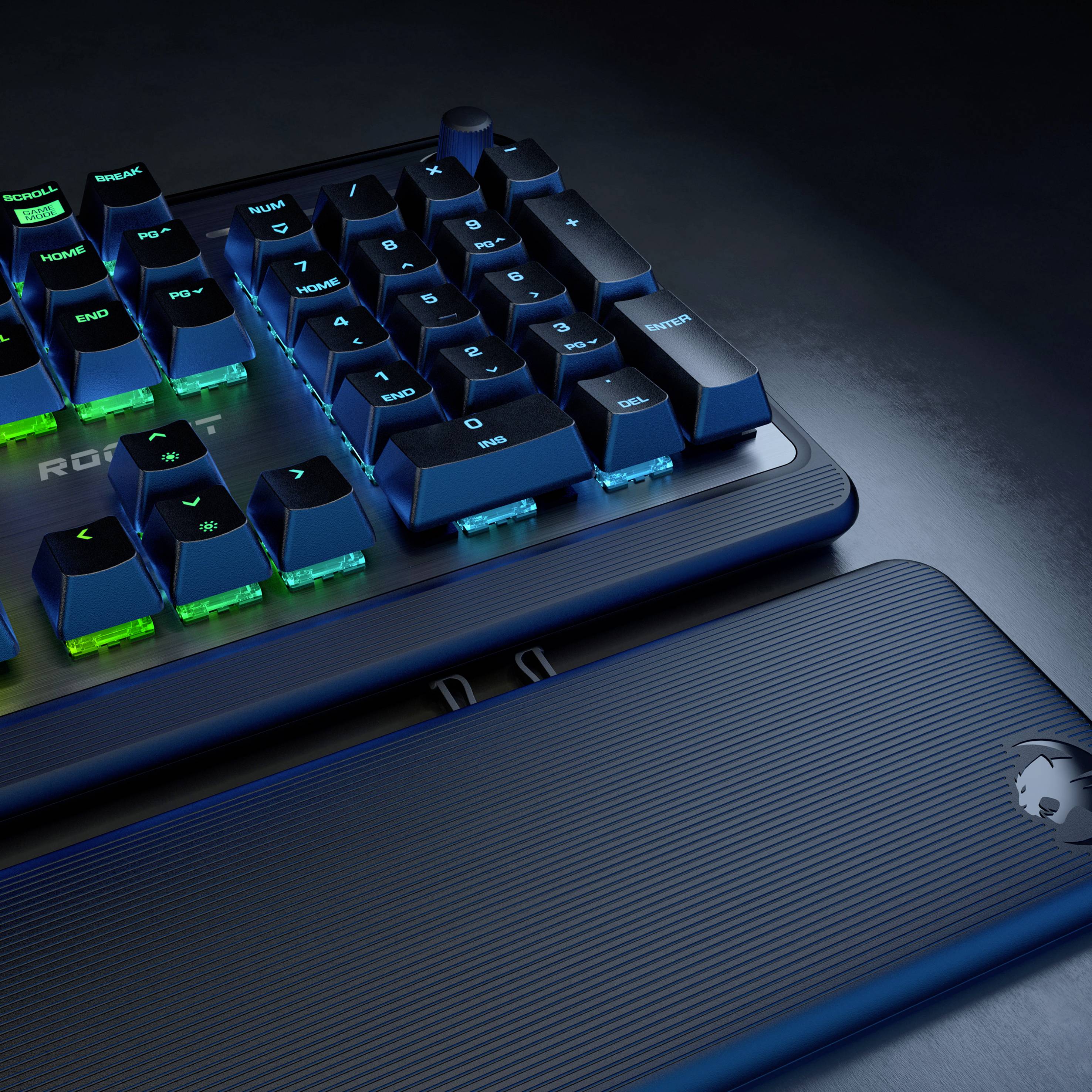 Roccat Pyro USB Gaming-Tastatur Deutsch, QWERTZ Schwarz Beleuchtet