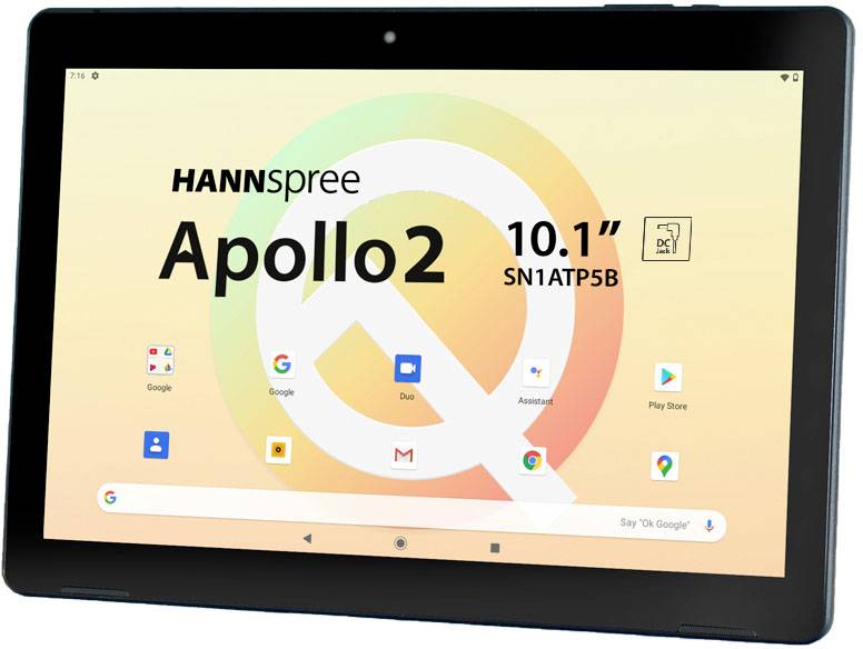 Hannspree Apollo 2 WiFi 32GB Schwarz Android-Tablet 25.7cm (10.1 Zoll) 2GHz MediaTek Android™ 10 1280 x 800 Pixel