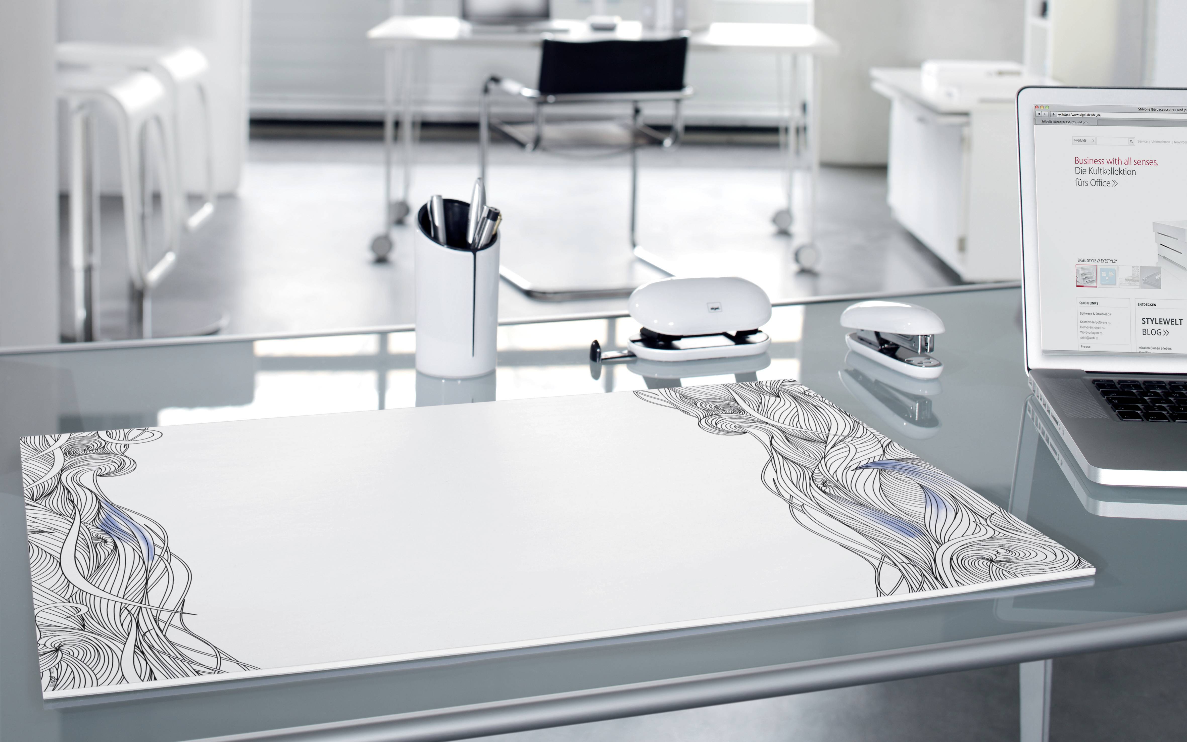 Sigel Relax HO570 Schreibunterlage Blanko Schwarz/Weiß (B x H) 595 mm x 410 mm