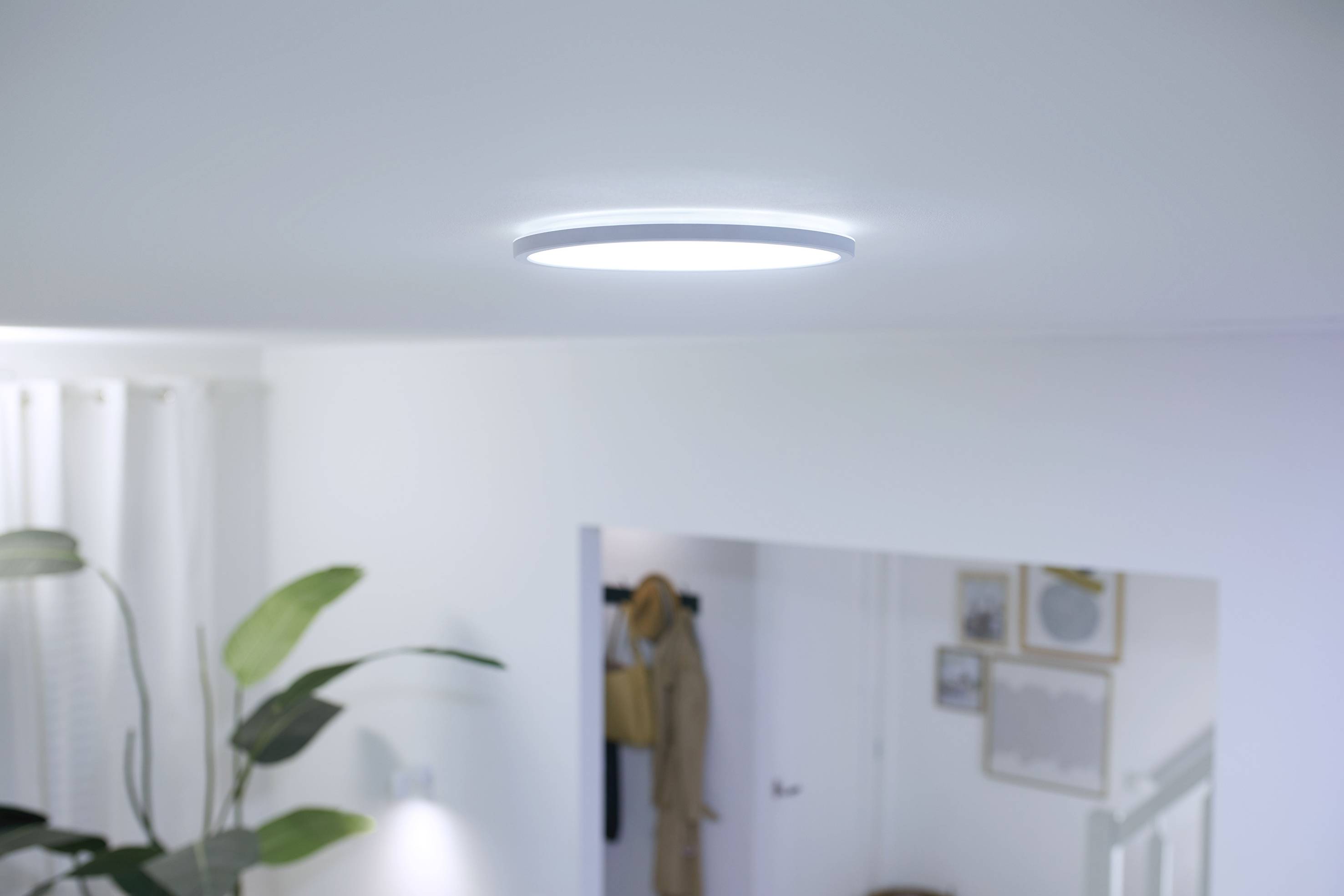 WiZ SuperSlim WiZ Ceiling 14W W RD 27-65K TW 871951433797800 LED-Deckenleuchte 14 W Weiß