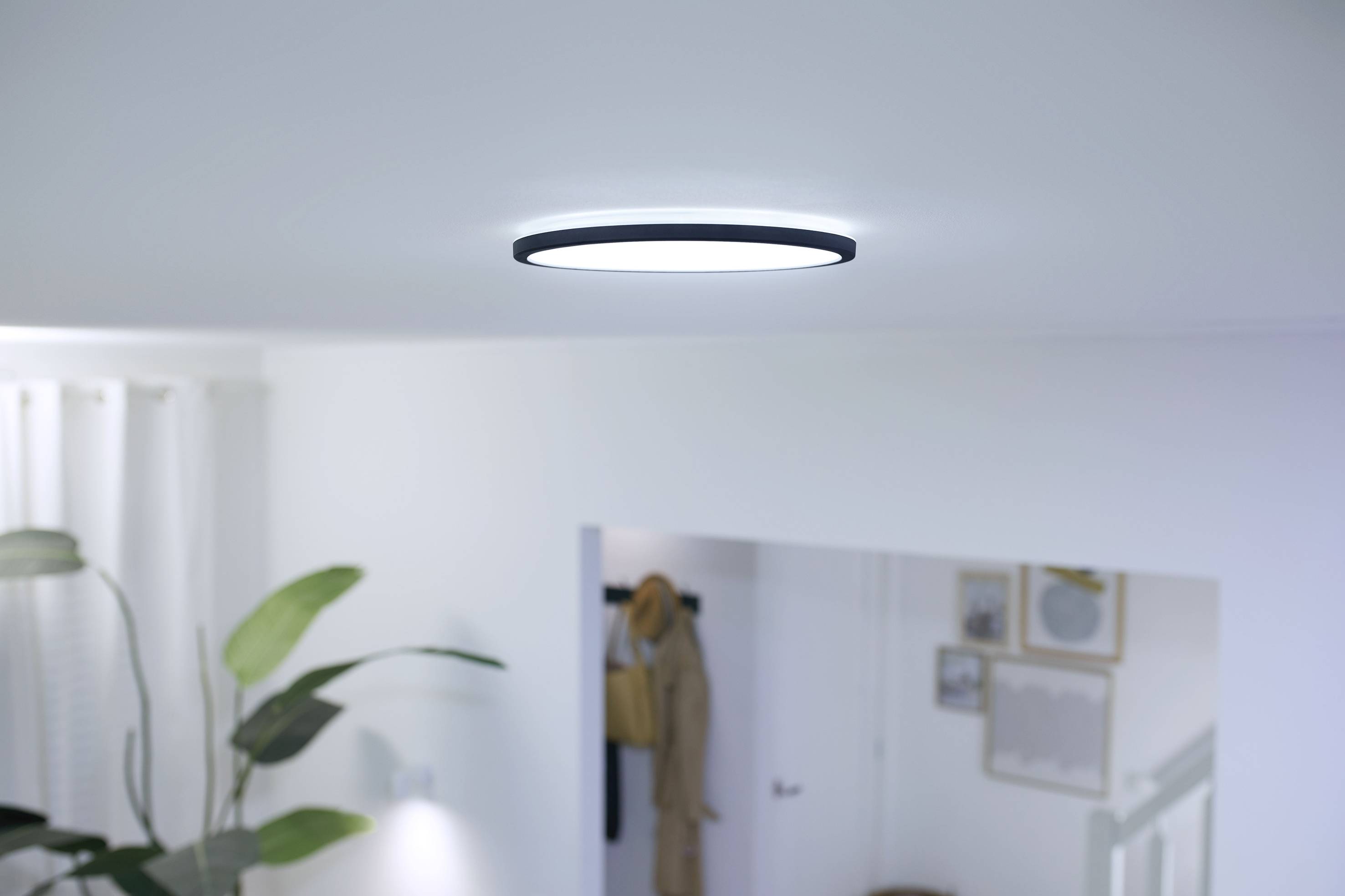 WiZ SuperSlim WiZ Ceiling 14W B RD 27-65K TW 871951433799200 LED-Deckenleuchte 14 W Schwarz