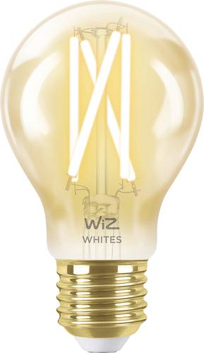 WiZ 8718699787219 LED EEK F (A - G) E27 7W = 50W Bernstein, Warmweiß bis Neutralweiß app-gesteuert