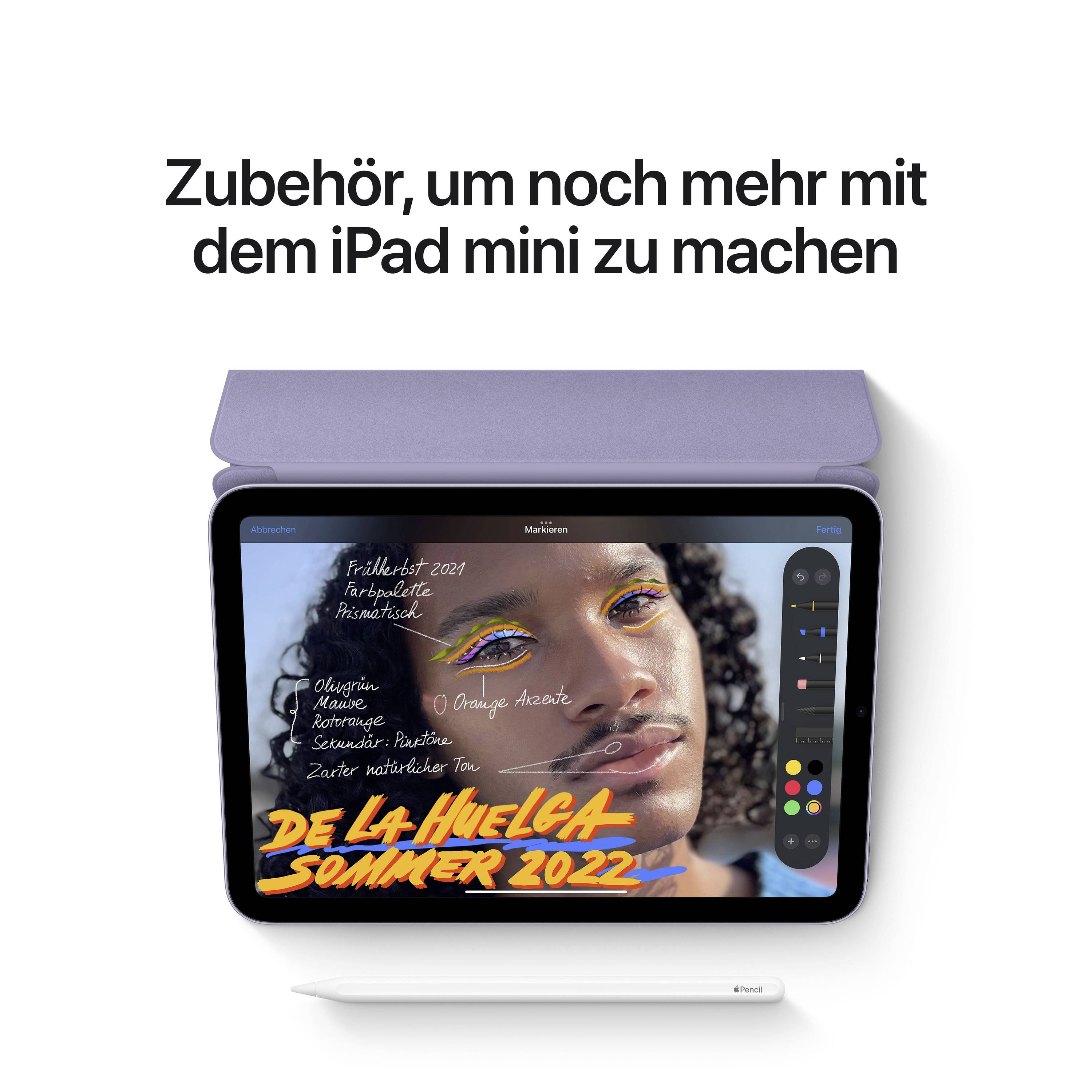 Apple iPad mini 8.3 (6. Generation, 2021) UMTS/3G, LTE/4G, 5G, WiFi 64 GB Space Grau 21.1 cm (8.3 Zoll) iPadOS 15 2266 x 1488 Pixel