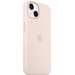 Apple Silikon Case mit MagSafe Backcover iPhone 13 Kalkrosa