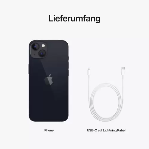 Apple iPhone 13 Mitternacht 128 GB 15.5 cm (6.1 Zoll) Apple iPhone 13 Mitternacht 128 GB 15.5 cm (6.1 Zoll)