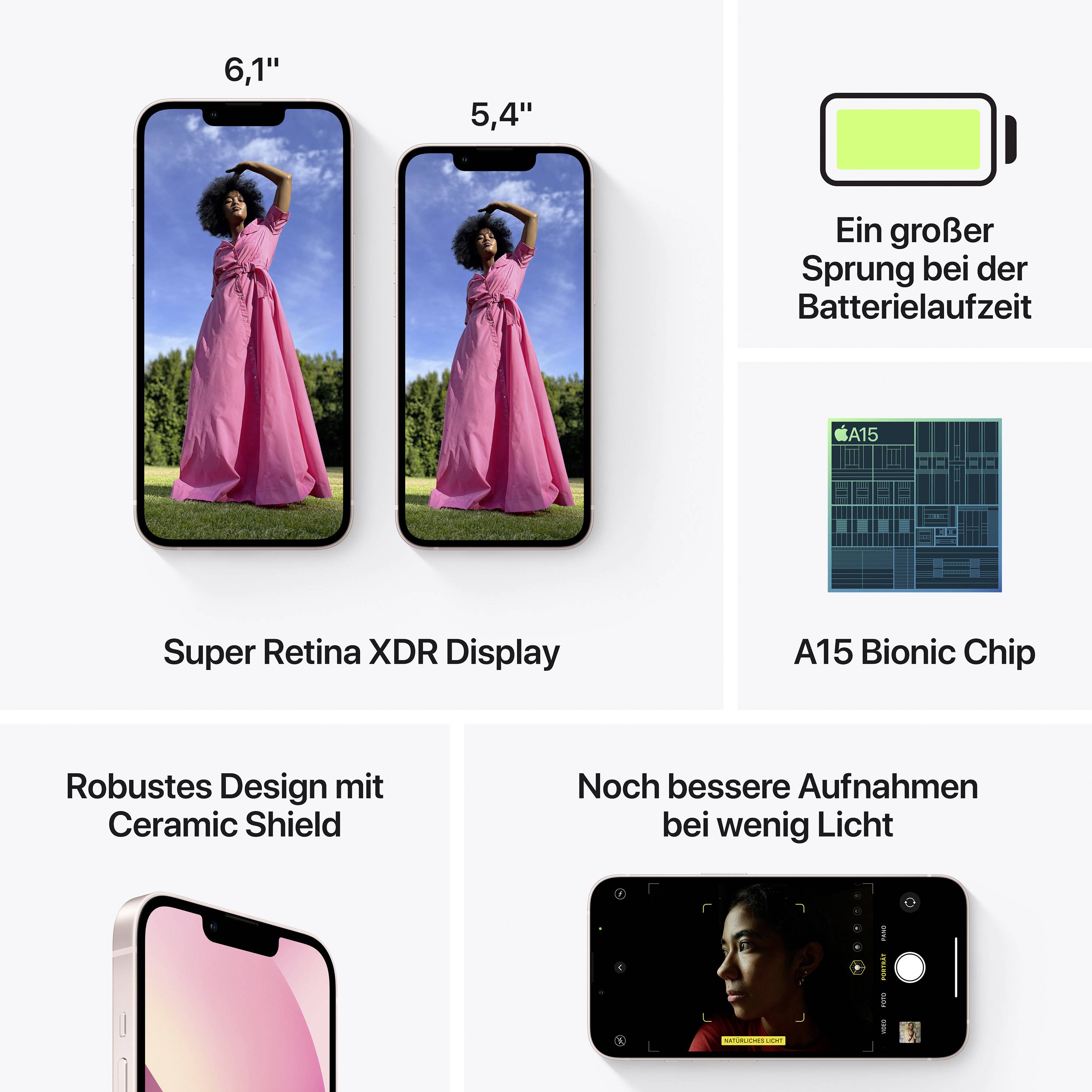 Apple iPhone 13 Rose 512 GB 15.5 cm (6.1 Zoll)