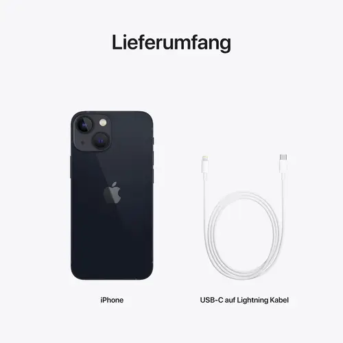 Apple iPhone 13 Mini Mitternacht 128 GB 13.7 cm (5.4 Zoll) Apple iPhone 13 Mini Mitternacht 128 GB 13.7 cm (5.4 Zoll)