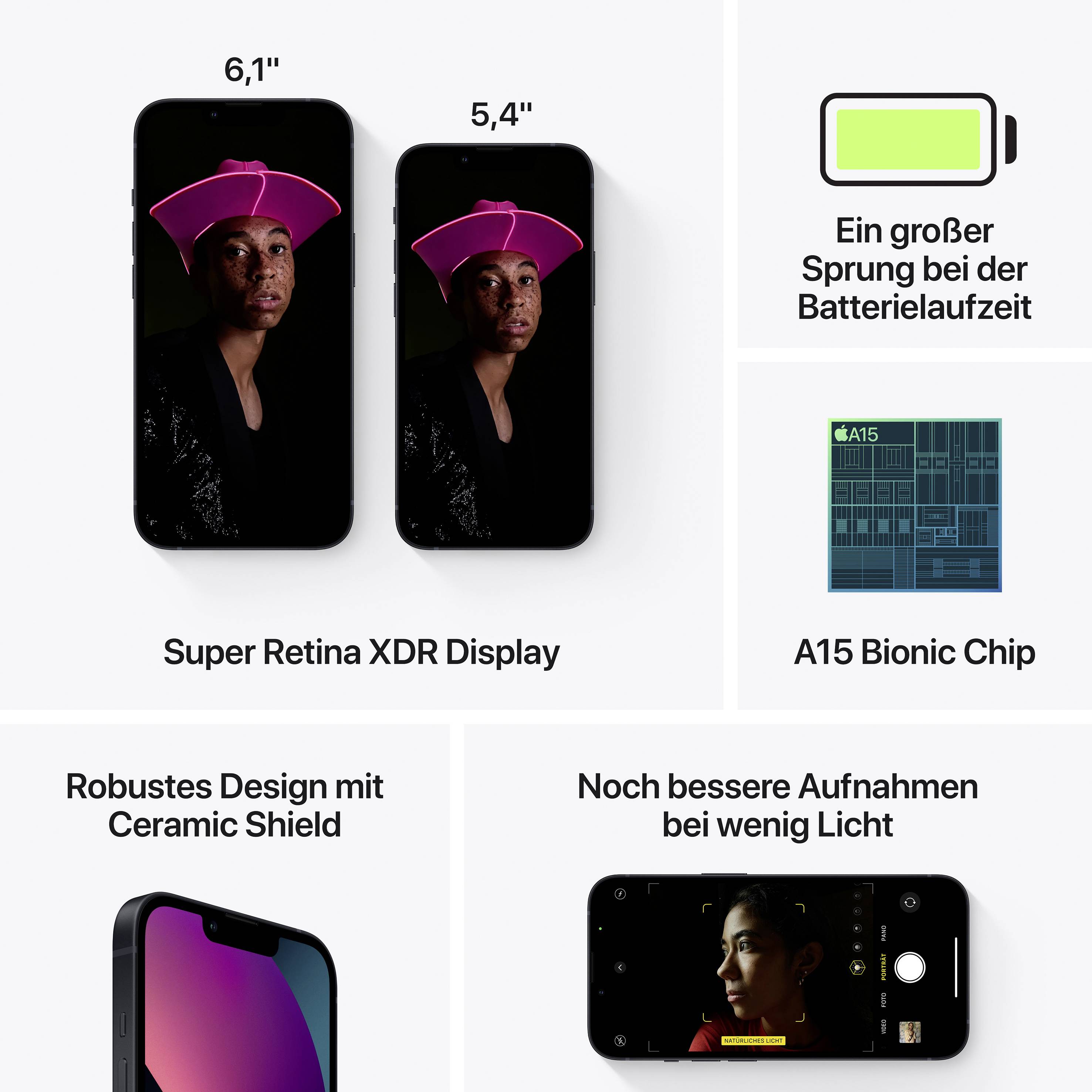 Apple iPhone 13 Mini Mitternacht 512 GB 13.7 cm (5.4 Zoll)