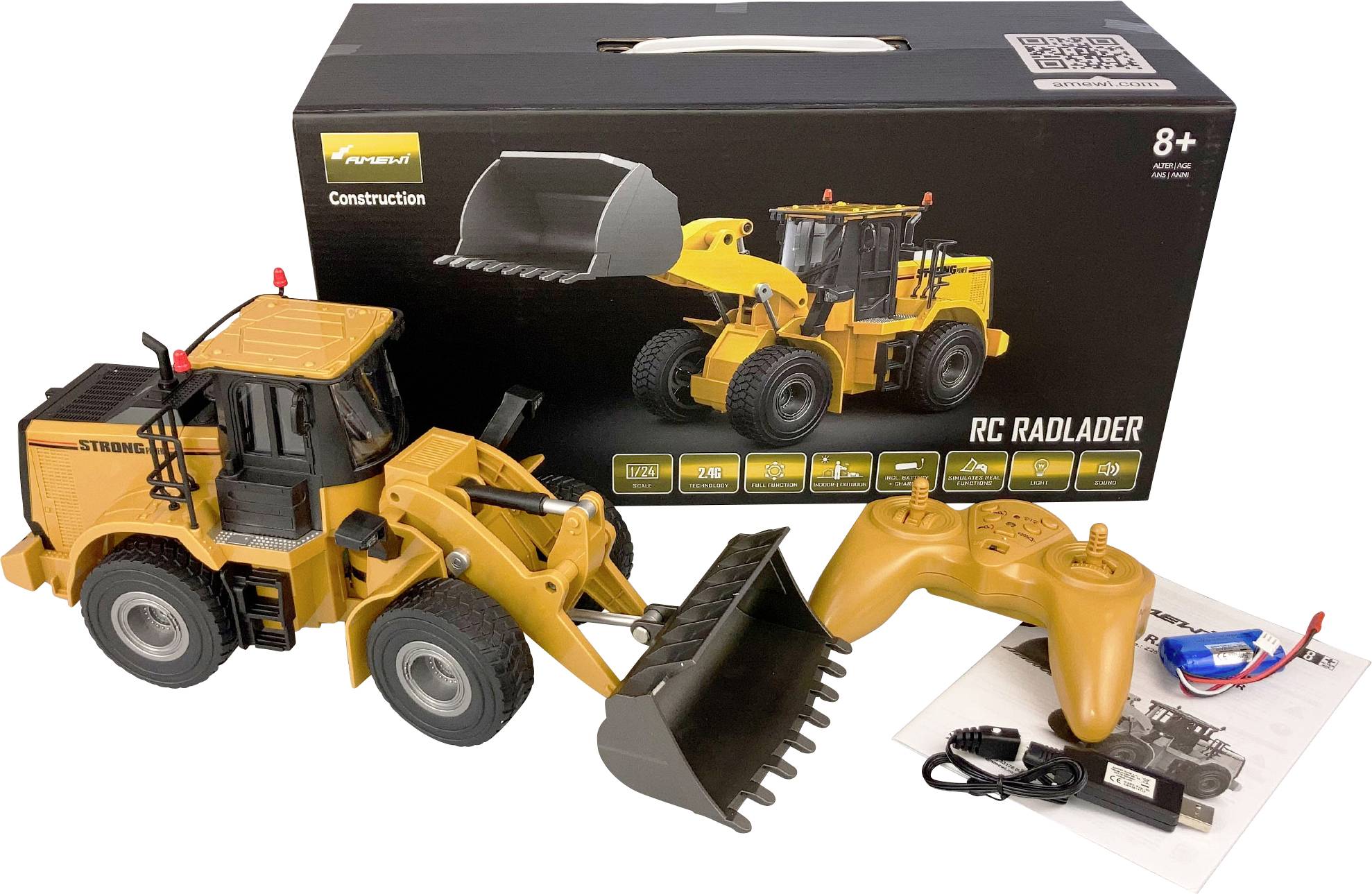 Amewi 22517 1:24 Elektro RC Funktionsmodell RtR