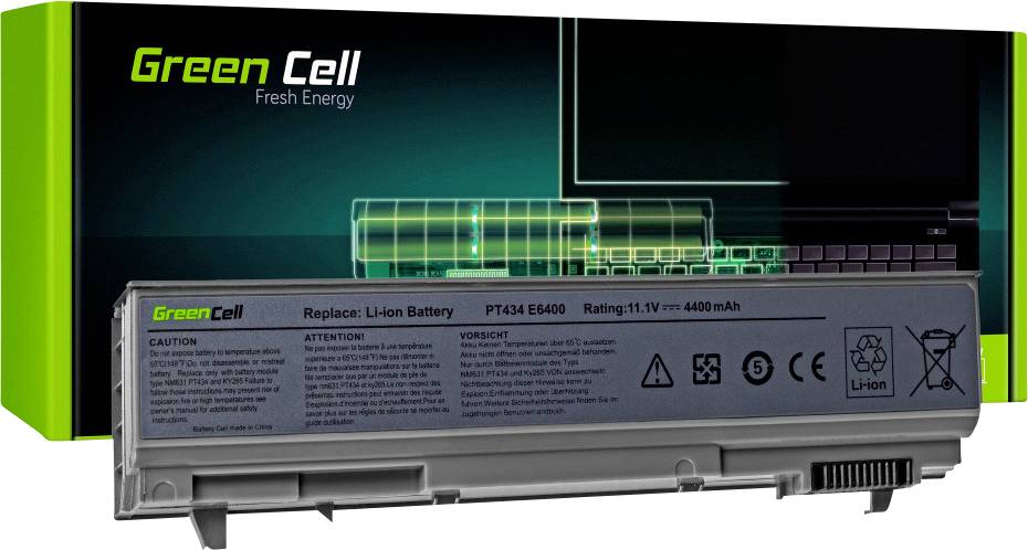 Green Cell Notebook-Akku PT434 W1193 11.1 V 4400 mAh Dell