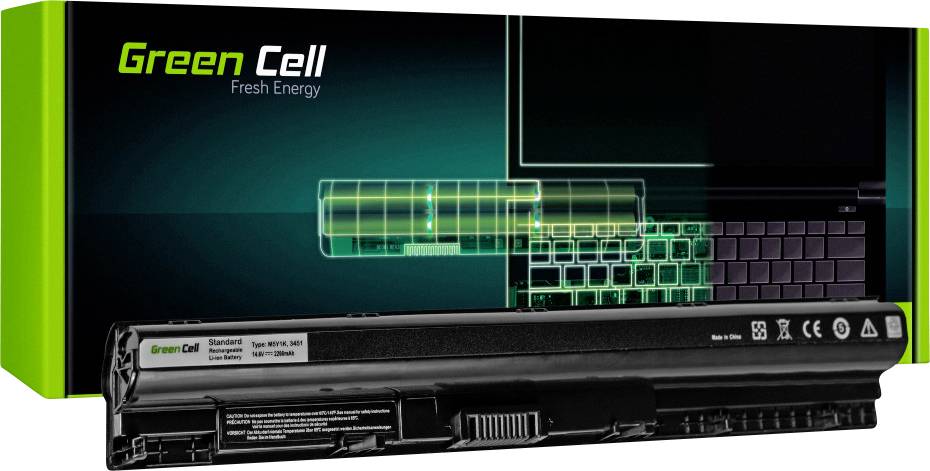 Green Cell Notebook-Akku M5Y1K 14.8V 2200 mAh Dell