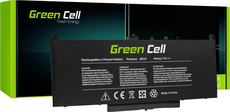 Green Cell Notebook-Akku J60J5 7.6 V 5800 mAh Dell